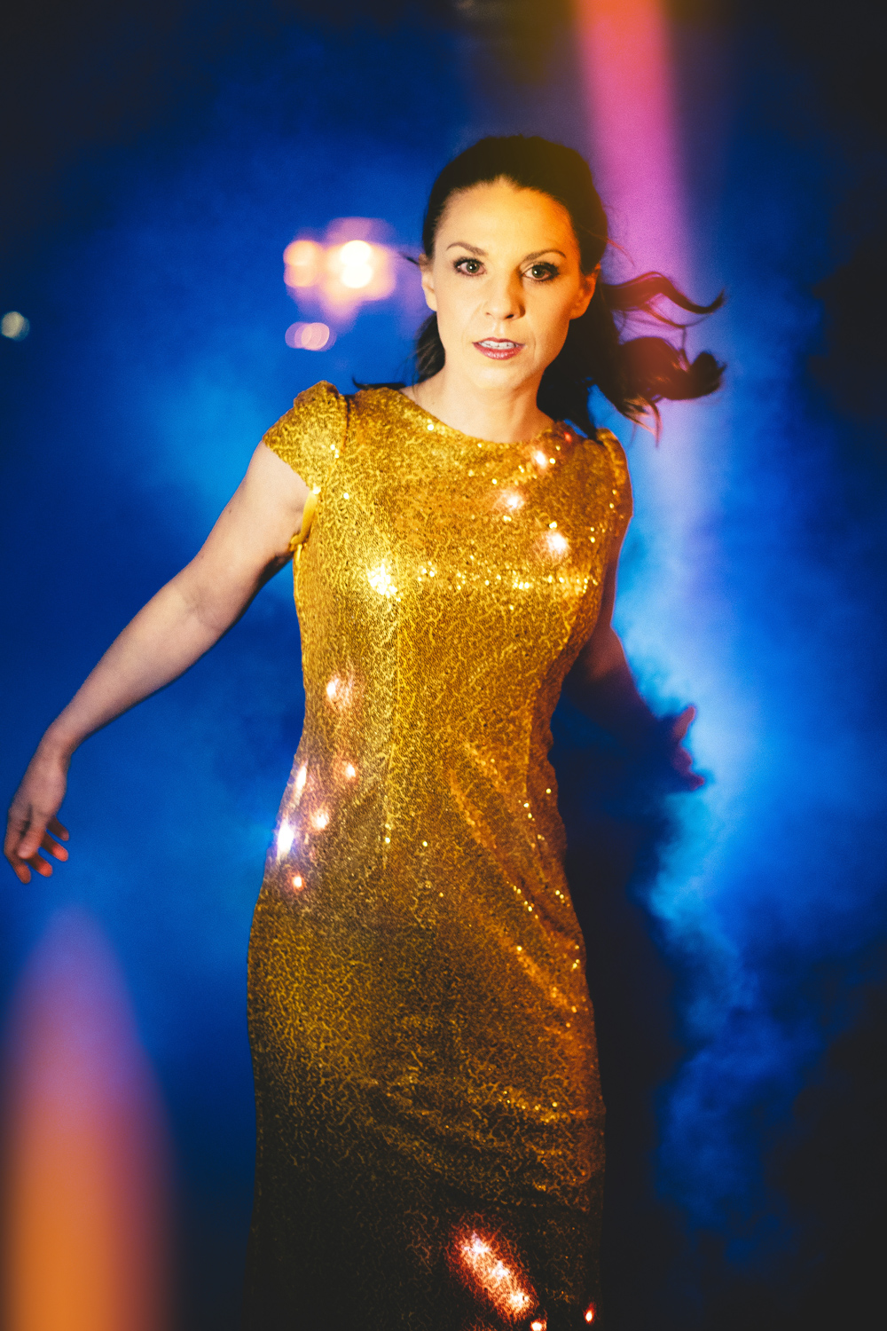 led dress