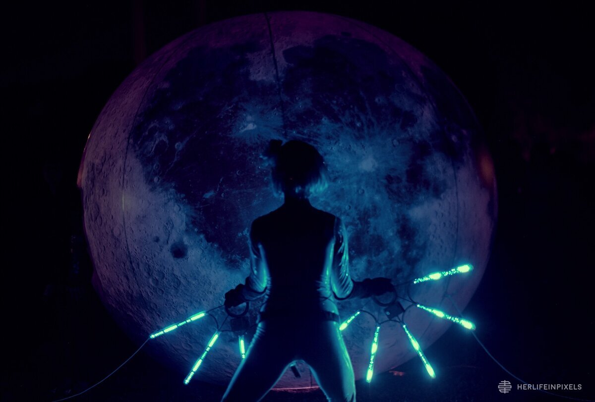 FashionTech & Aerial Performance at Long Exposure Festival in Ontario