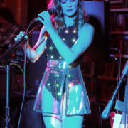 Dark Power Bodysuit, performer wearing
