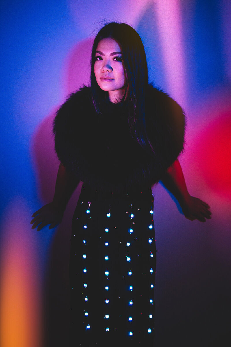 Dark Power LED Pencil Skirt for Burning Man