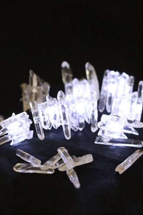Light-up crystal LED earrings
