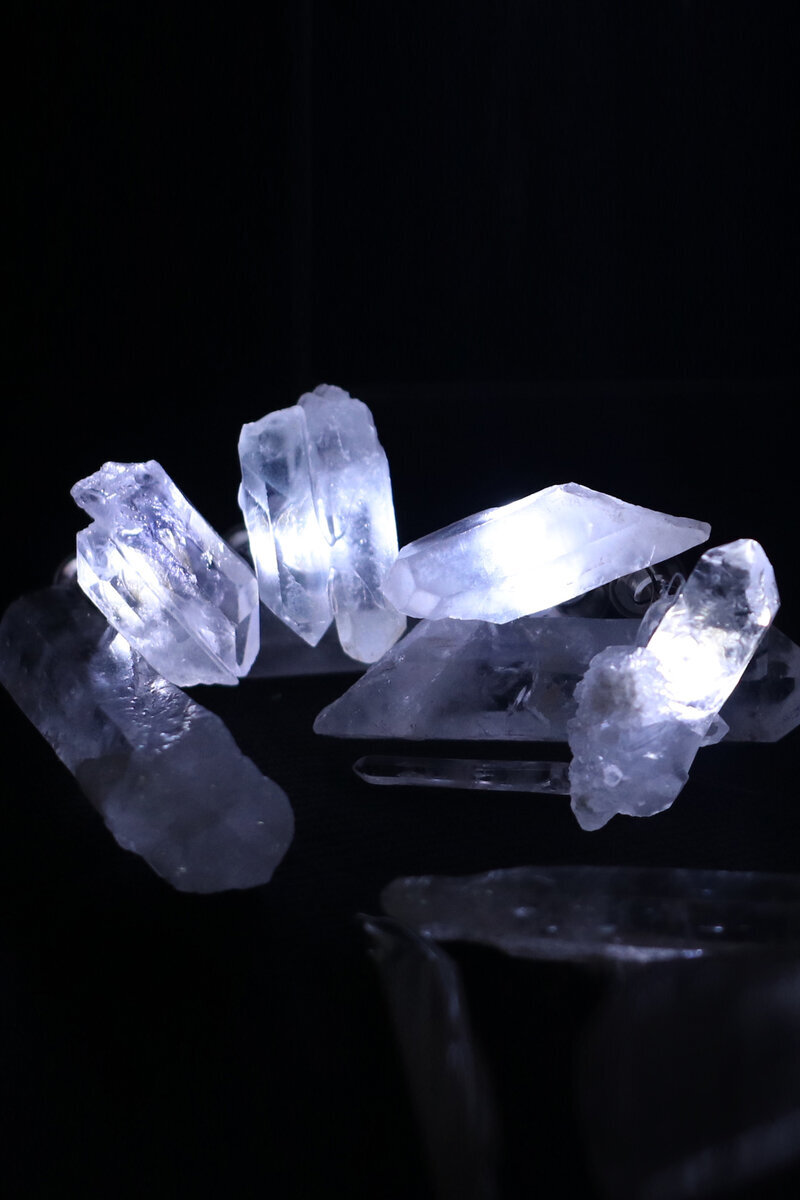 Light-up crystal witch earrings