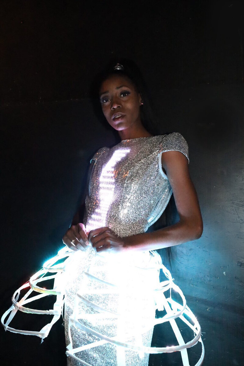 LED fashion at TrapxArt Seattle 2019, photo 4